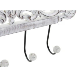 Items Kapstok Rek Voor Wand/muur - Wit - 4x Ophanghaken - 40 Cm -Opslag Meubelwinkel f7f658af964d477b918d99c11524583f