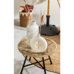 Mand Lotus L - Off-white - Zeegras/katoen - 35xø30 Cm -Opslag Meubelwinkel sf 70503623 1012